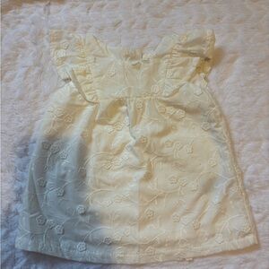 Baby Girl White Floral Embroidered Dress